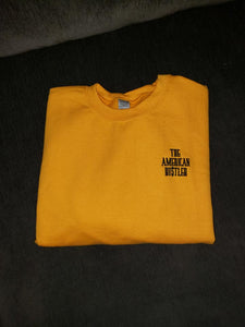 The American Hu$tler Embroidered Signature Crewneck Sweatshirt - Gold