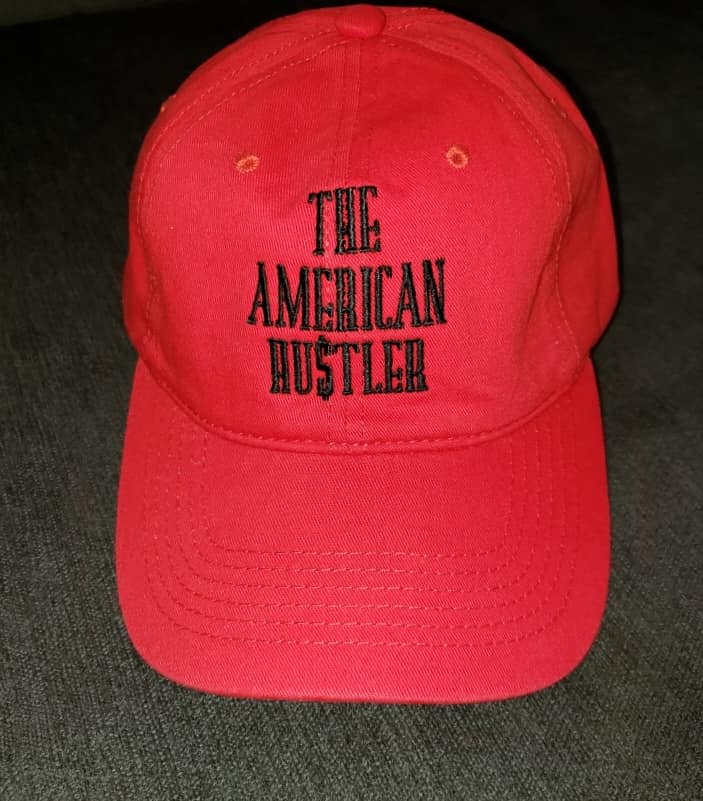 The American Hu$tler Embroidered Signature Hat - Red