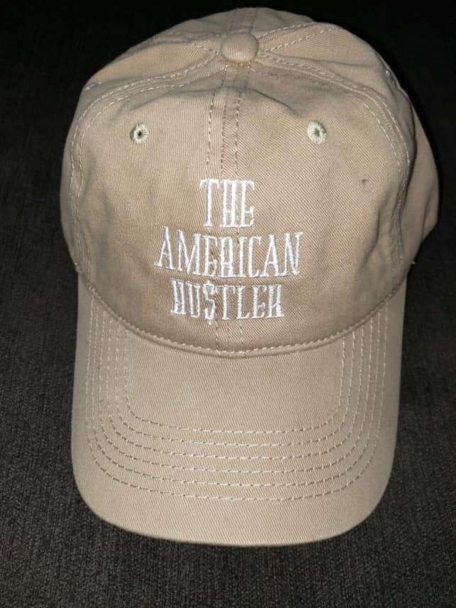The American Hu$tler Embroidered Signature Hat - Tan